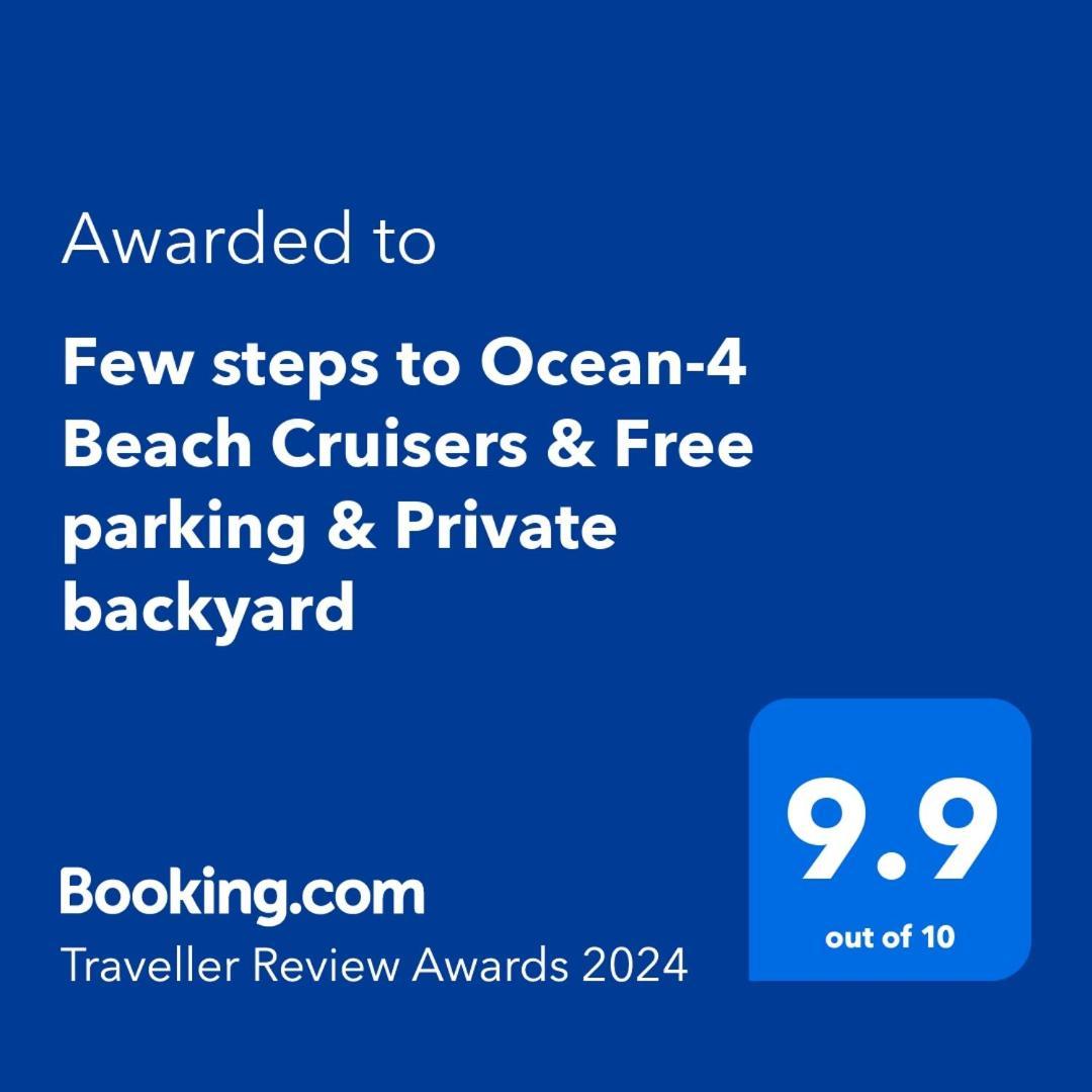 Few Steps To Ocean-4 Beach Cruisers & Free Parking & Private Backyard 잭슨빌비치 외부 사진